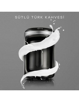Karaca Hatir Hüps Mokkamaschine für türkischen Mokka mit Milch in Anthrazit